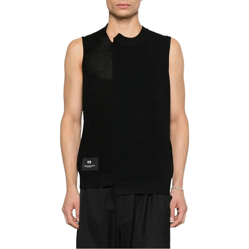 Y-3 T-Shirt Gfx Knit Vest Black schwarz(Image 3)