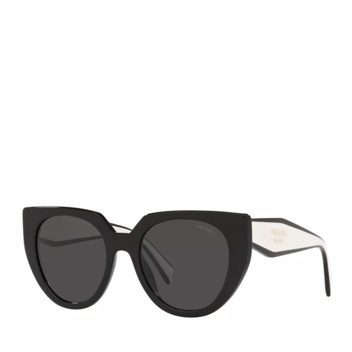 Prada Woman Sunglasses 0PR 14WS Black/Talc Sonnenbrille