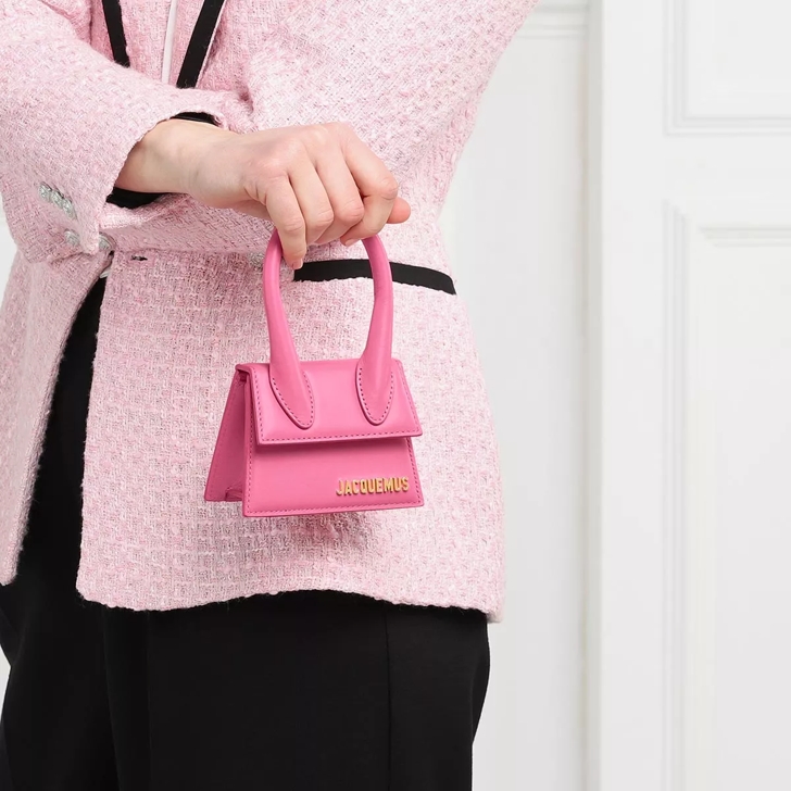 Jacquemus Le Chiquito Top Handle Bag Leather Pink Micro Tas