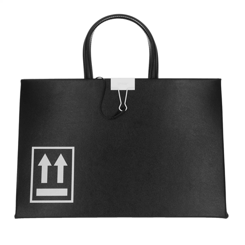 Off-White Handle Bag Medium Black White Fourre-tout
