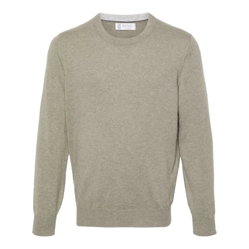 Brunello Cucinelli Pullover Cashmere Sweater Green