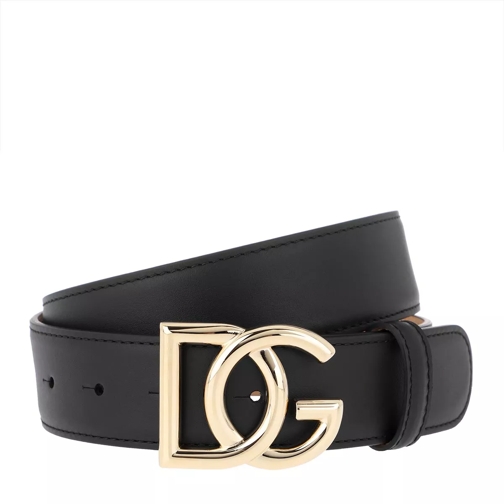 Dolce&Gabbana DG Millenials Belt Leather Black Läderskärp