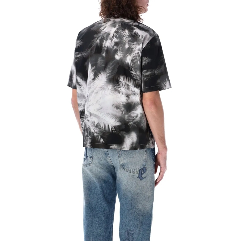 Palm Angels Overhemd Palms Bowling Shirt Black