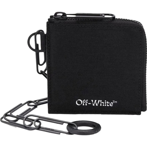 Off-White Wallet On A Chain Logo Zip Chain Wallet schwarz