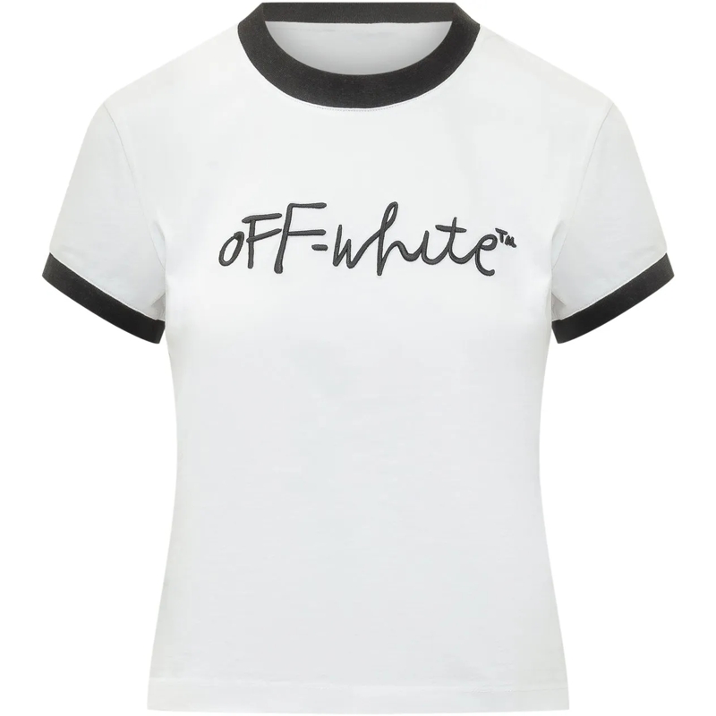 Off-White T-shirt T-shirt Script Fitted weiß