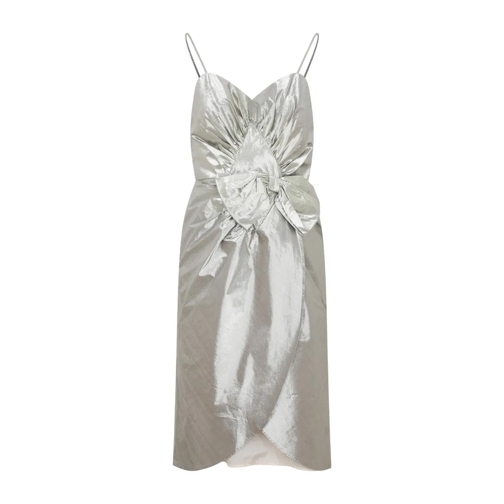 Maison Margiela Midi-Kleider Silver Midi Dress Silver