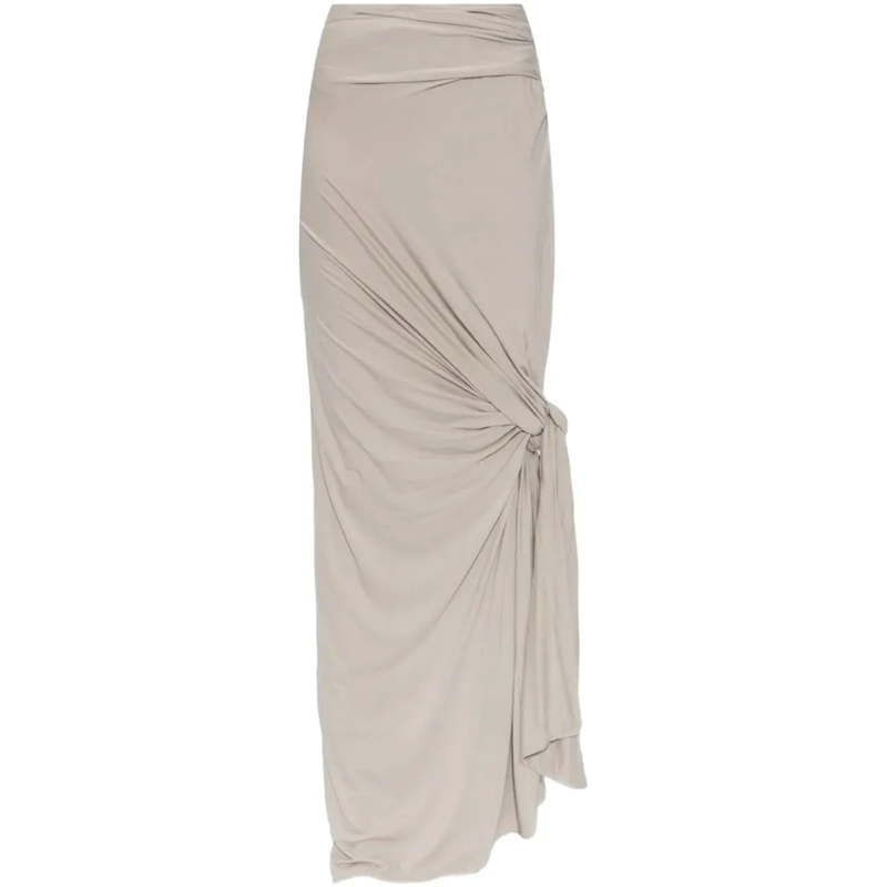 ENTIRE STUDIOS Midirock Lumiere Scarf Skirt Stone grau
