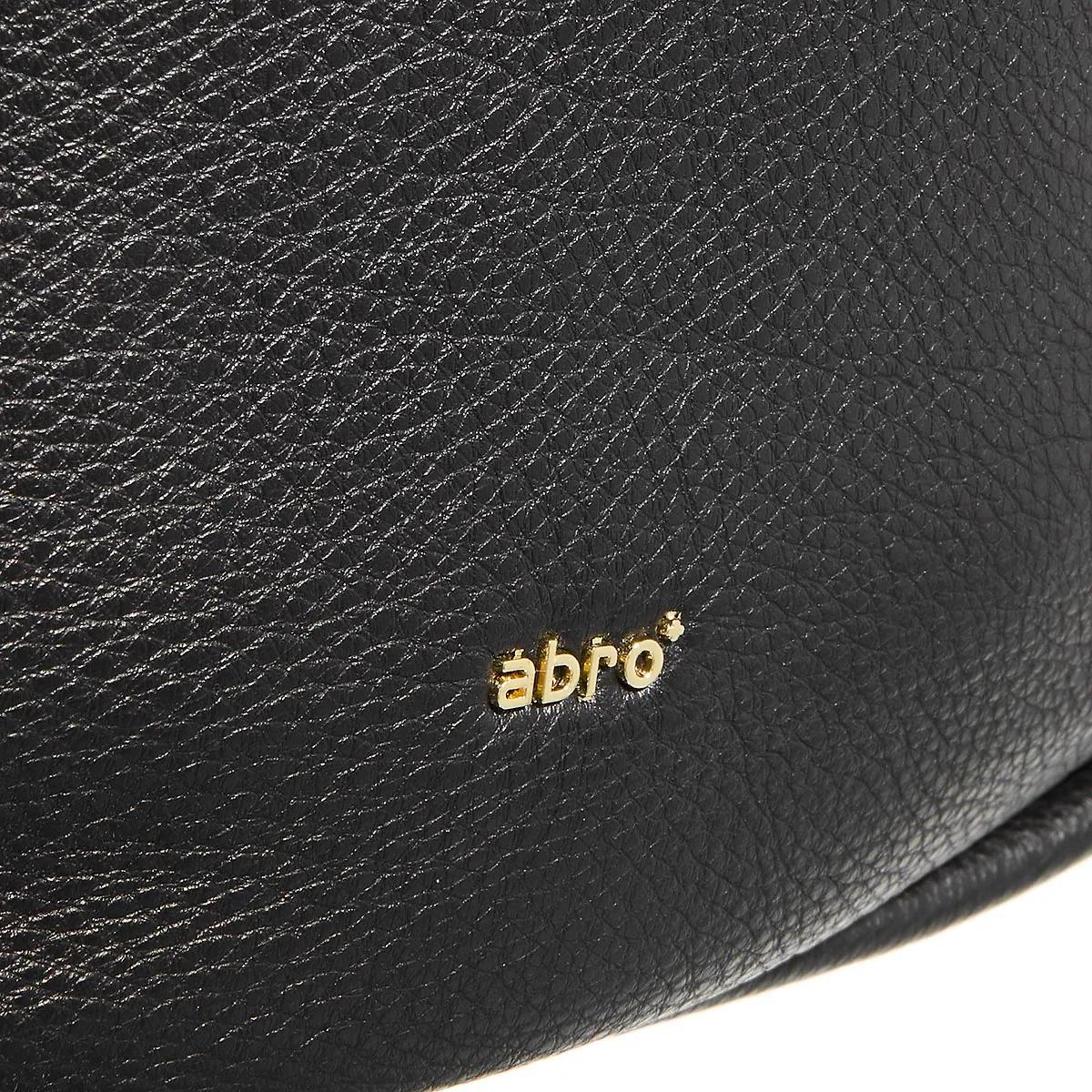 Abro Hobo bags Beutel Willow Black Gold in zwart