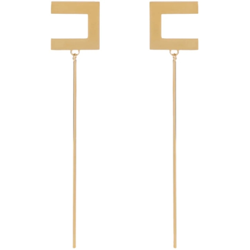 Elisabetta Franchi Créoles Bijoux Golden gold
