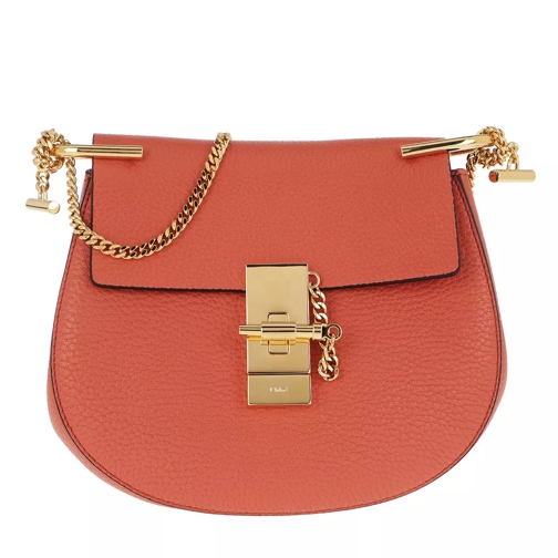Chloé Drew Porte Epaule Mini Tawny Orange Crossbody Bag