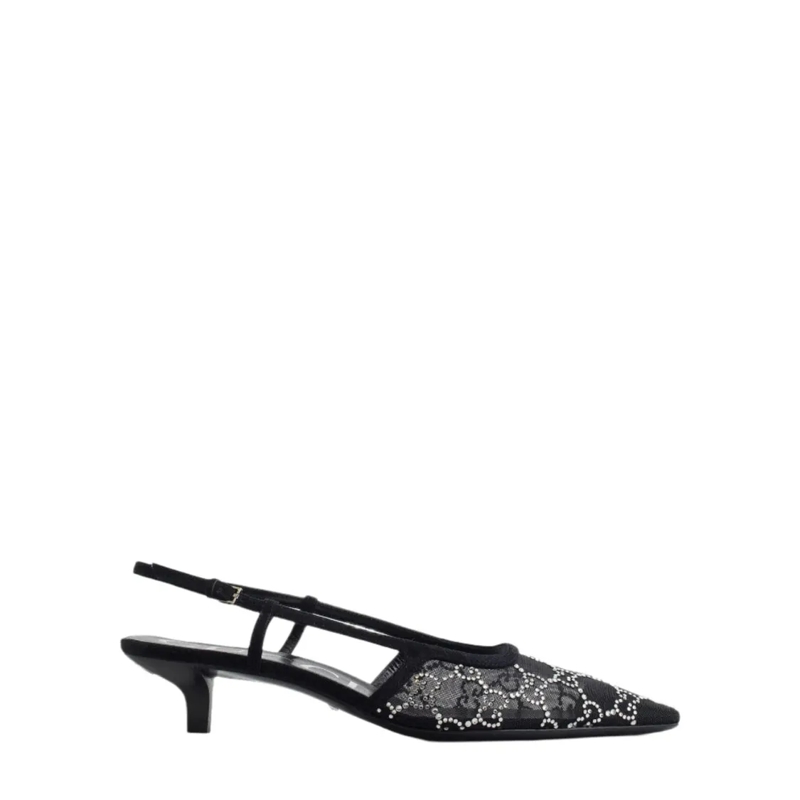 Gucci Escarpins Gg Slingback Pump Black