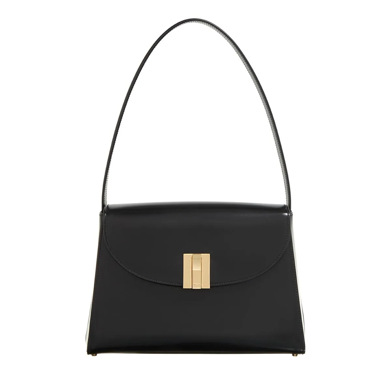 Bally Schultertasche Ollam Satchel S Black+Yelgold