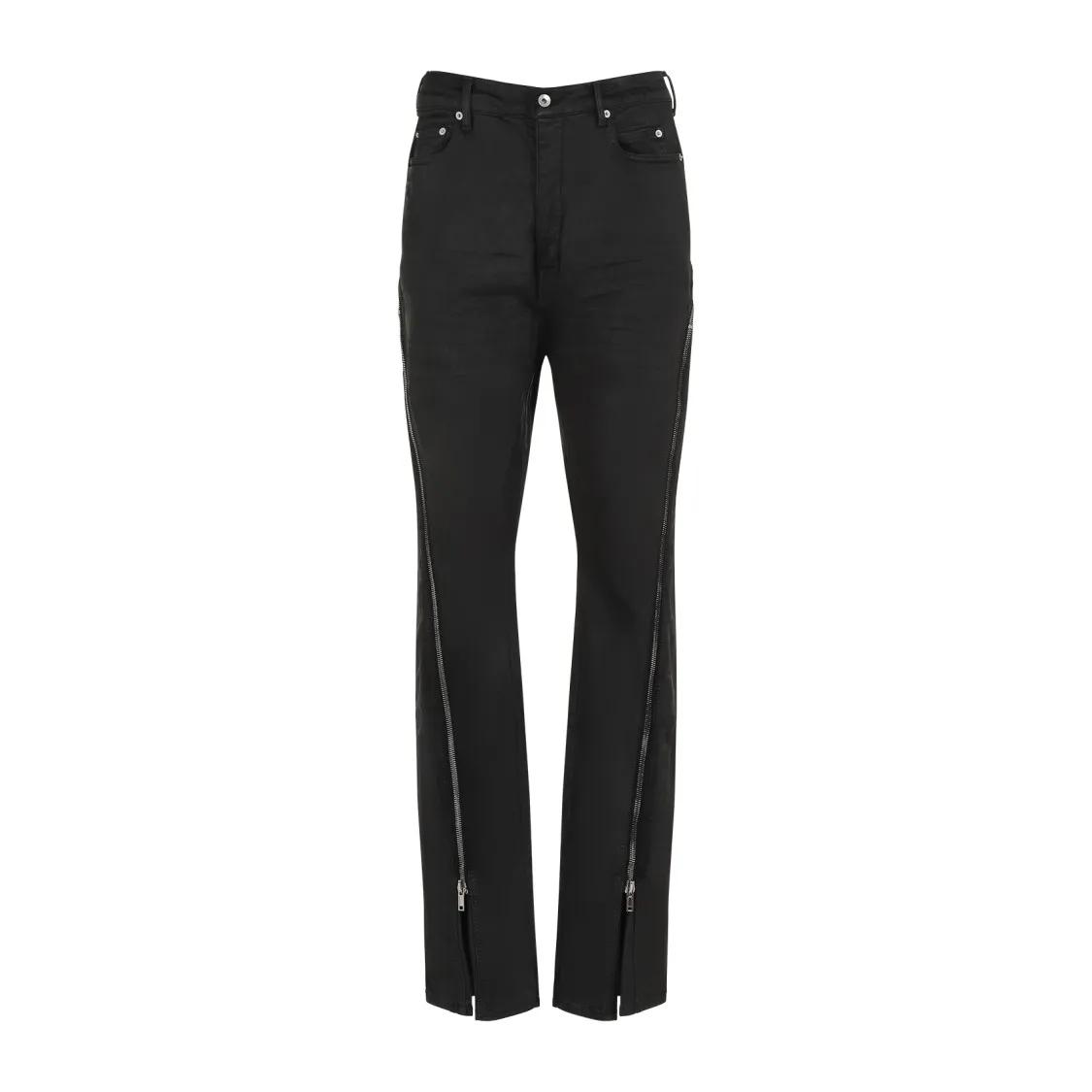 Rick Owens - Black Wax Cotton Bolan Banana Jeans - Größe 33 - schwarz