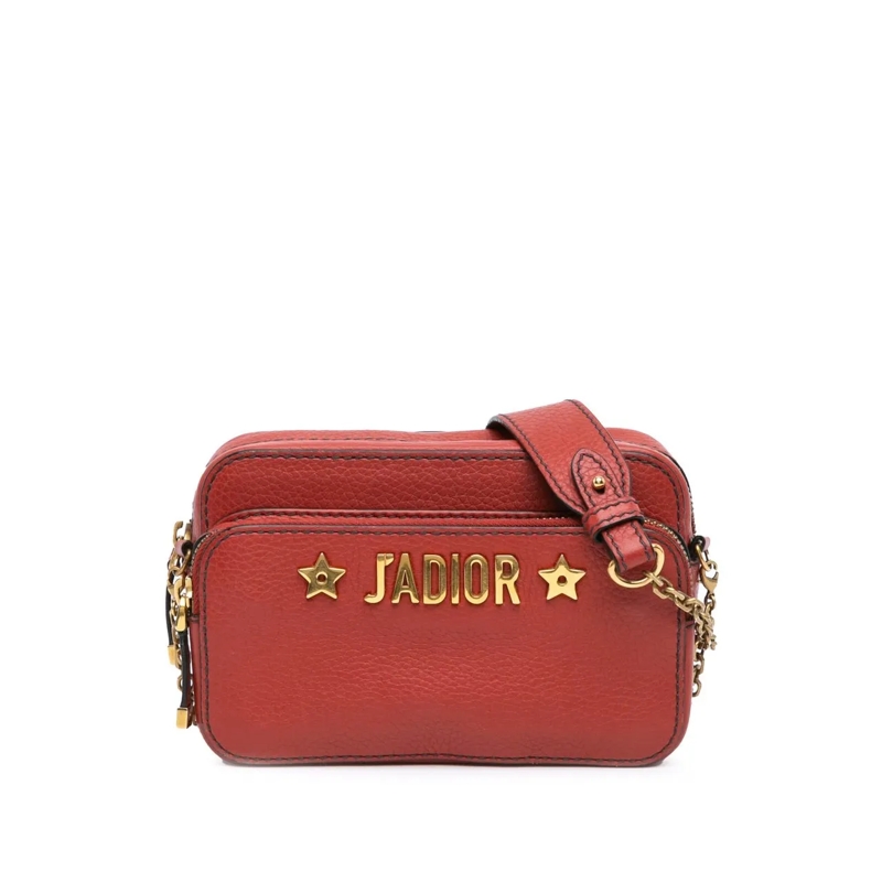 Christian Dior Schultertasche Leather JAdior Camera Bag rot