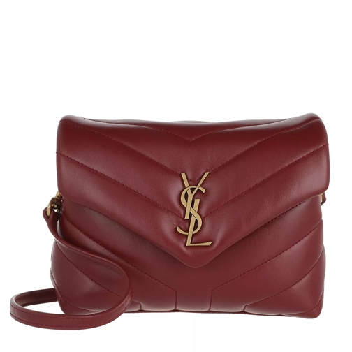 Saint Laurent Monogram LouLou Toy Bag Quilted Leather Opyum Red Crossbody Bag