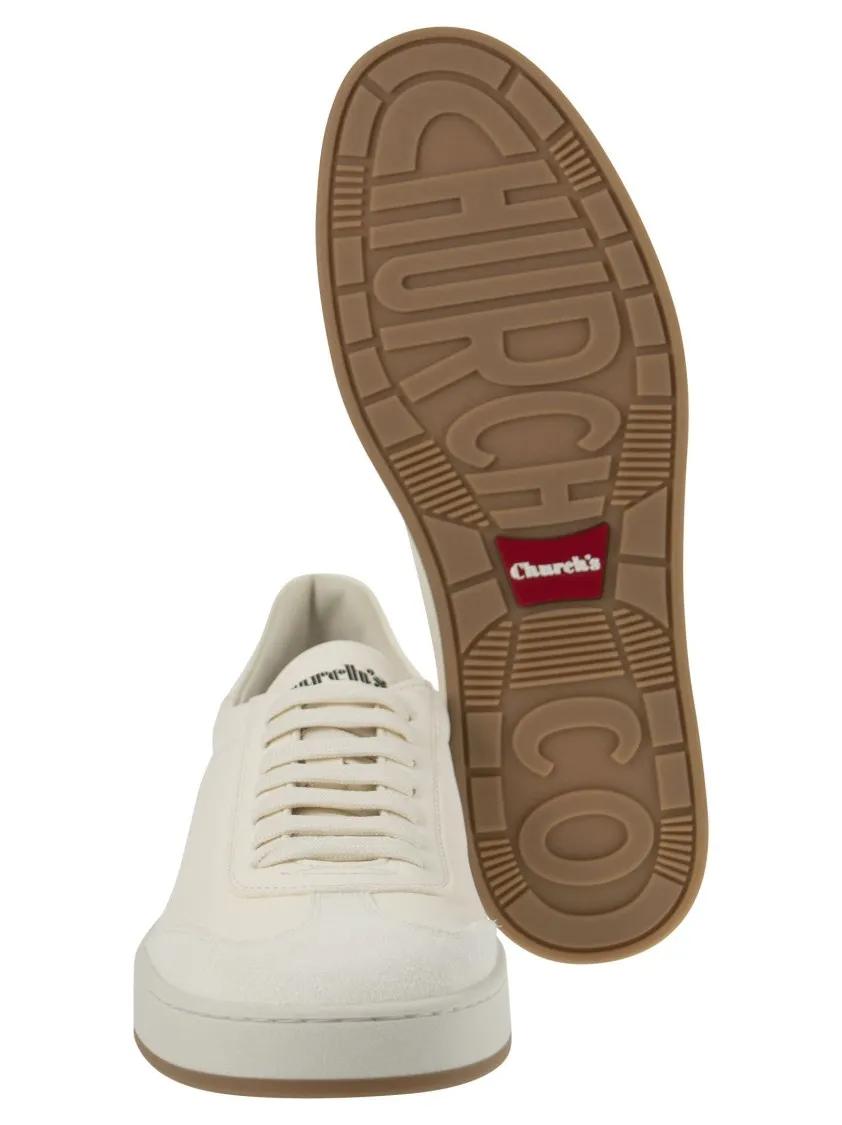 Thumbnail - Church's Low-Top Sneaker - Largs - Suede And Deerskin Sneaker - Gr. 10 - in Weiß - für Damen