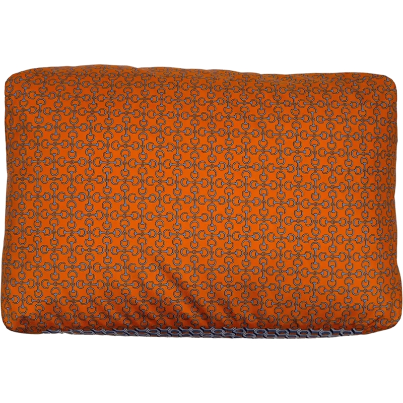 Hermès Weekender Hermes Housse De Voyage MM Travel Silk Cushion Cov orange