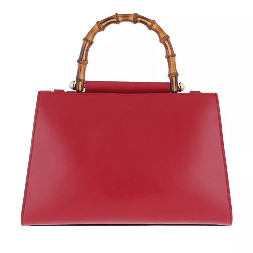 Gucci Nymphaea Small Top Handle Bag Red Satchel