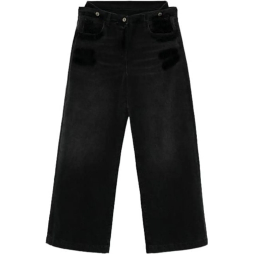 The Attico Jeans Slim Fit Pantaloni Lunghi Black schwarz