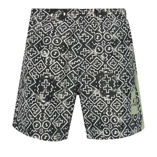 CP Company  Zwemshort print groen wit grün