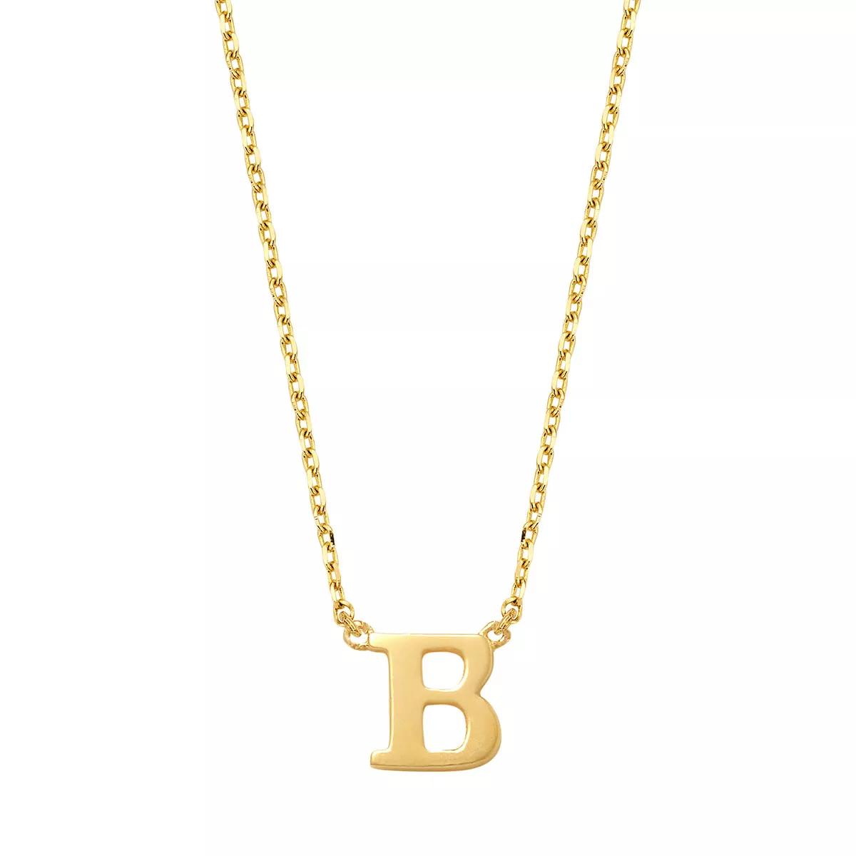 Isabel Bernard Halskette - Le Marais Chloé 14 Karat Initial Necklace Letter B - Gr. unisize - in Gold - für Damen