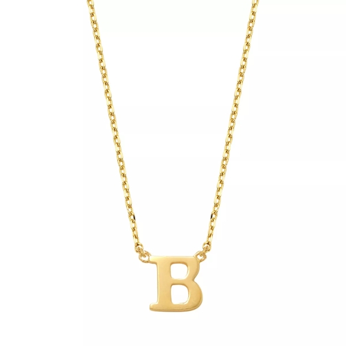 Isabel Bernard Le Marais Chloé 14 Karat Initial Necklace Letter B Gold Mittellange Halskette
