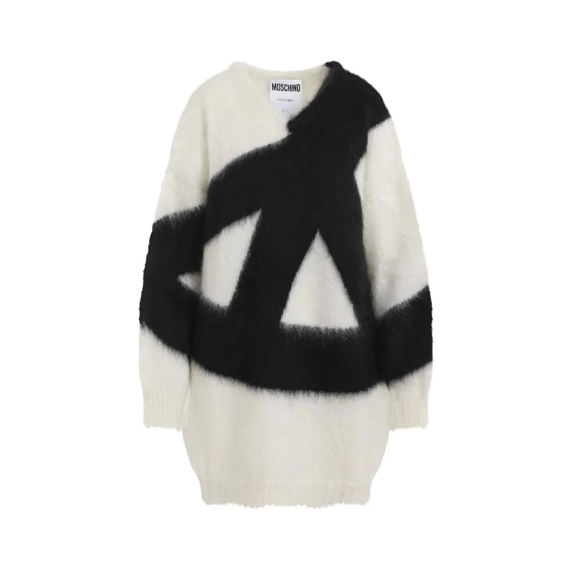 Moschino - White Mohair Knit Dress - Größe 36 - weiß