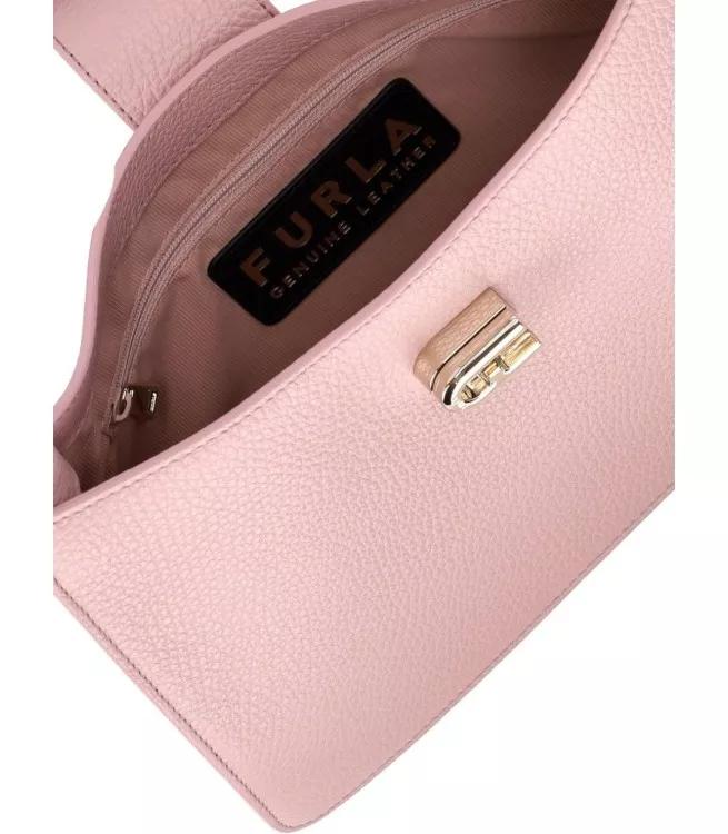 Furla Shoppers 1927 M Soft Alba Shoulder Bag in poeder roze