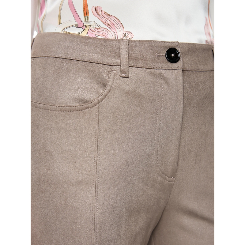 Marc Cain Stoffen broek Hose WARRI brown_driftwood(Image 4)