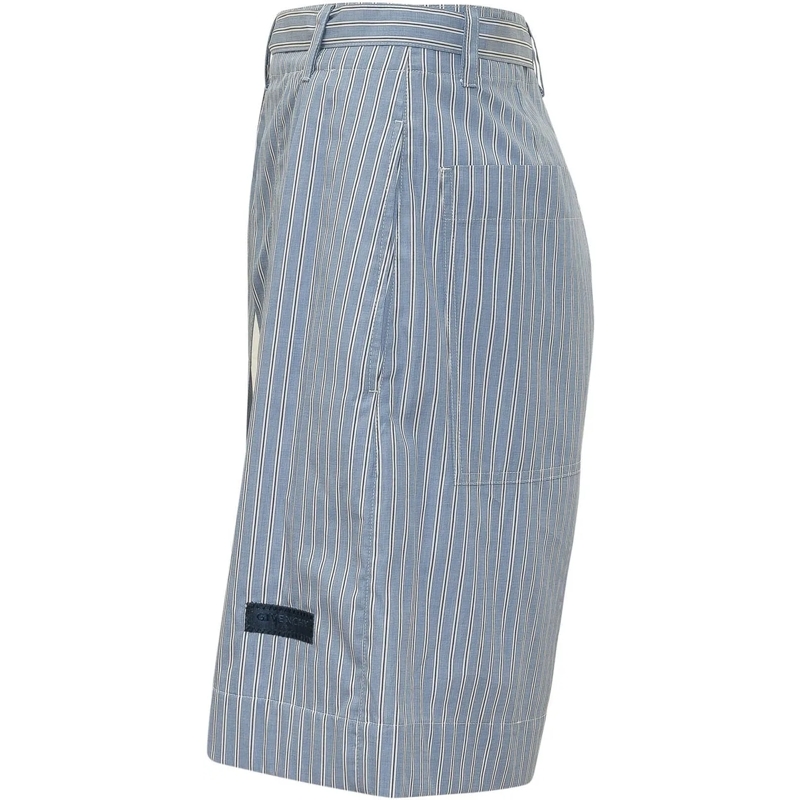 Givenchy Shorts Bermuda a Righe con Cintura da Annodare hellblau(Image 3)