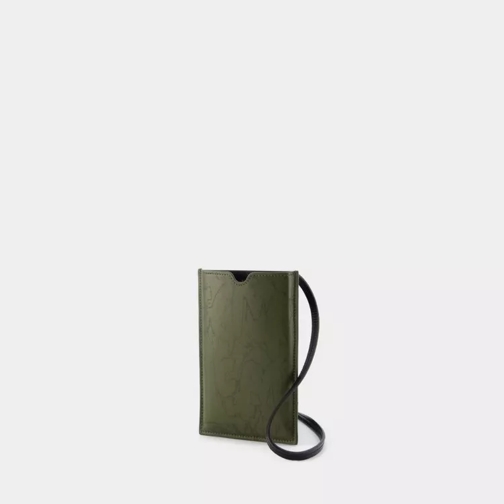 Alexander McQueen Handytasche The Phone Holder Crossbody - Nylon - Khaki Green