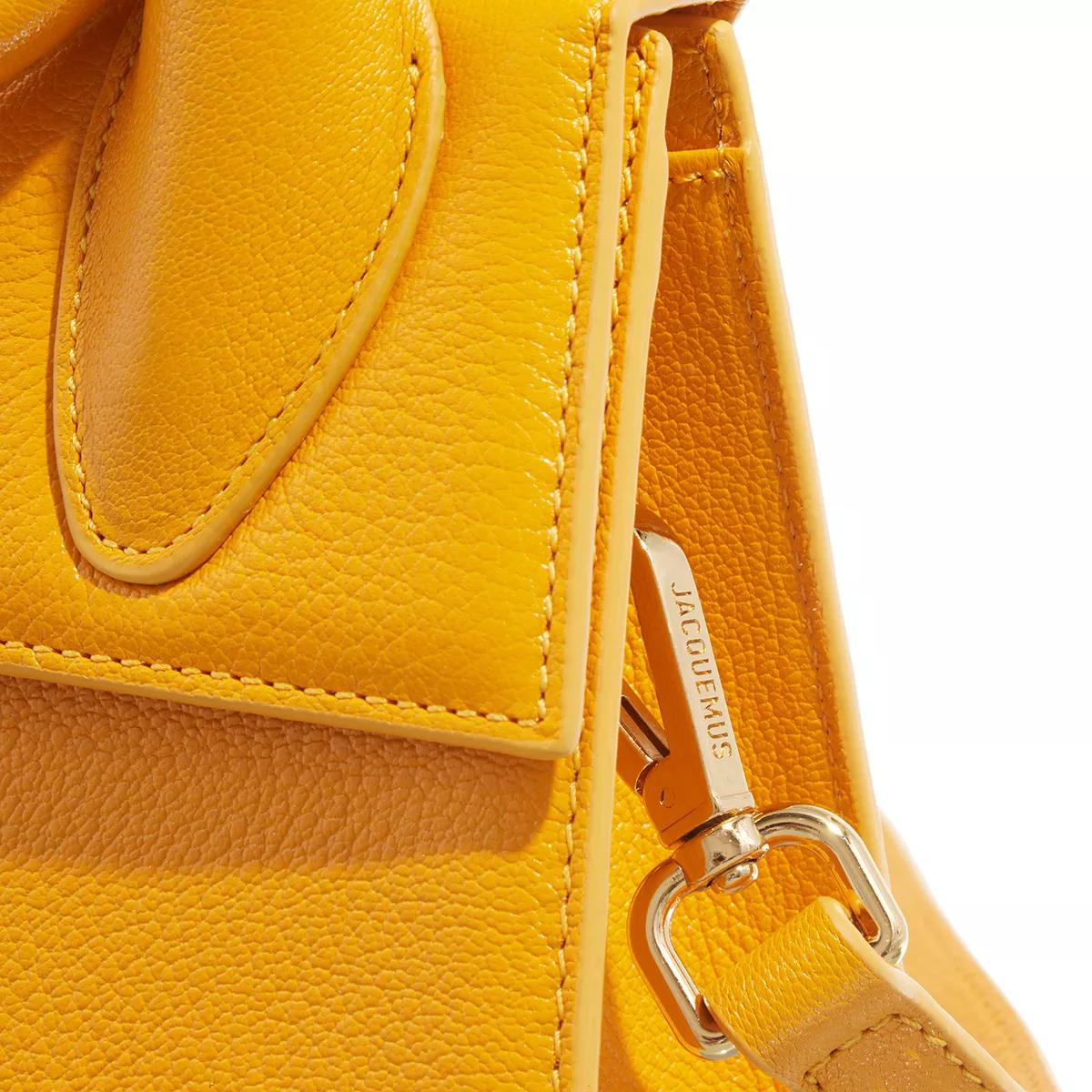 Jacquemus Satchels Top Handle Leather Bag in oranje