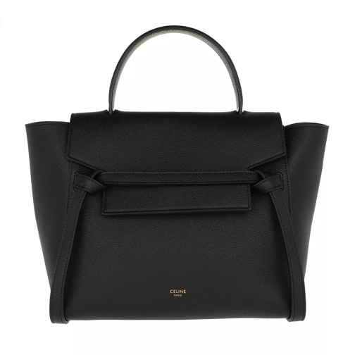 Celine Micro Belt Bag Grained Leather Black Axelremsväska