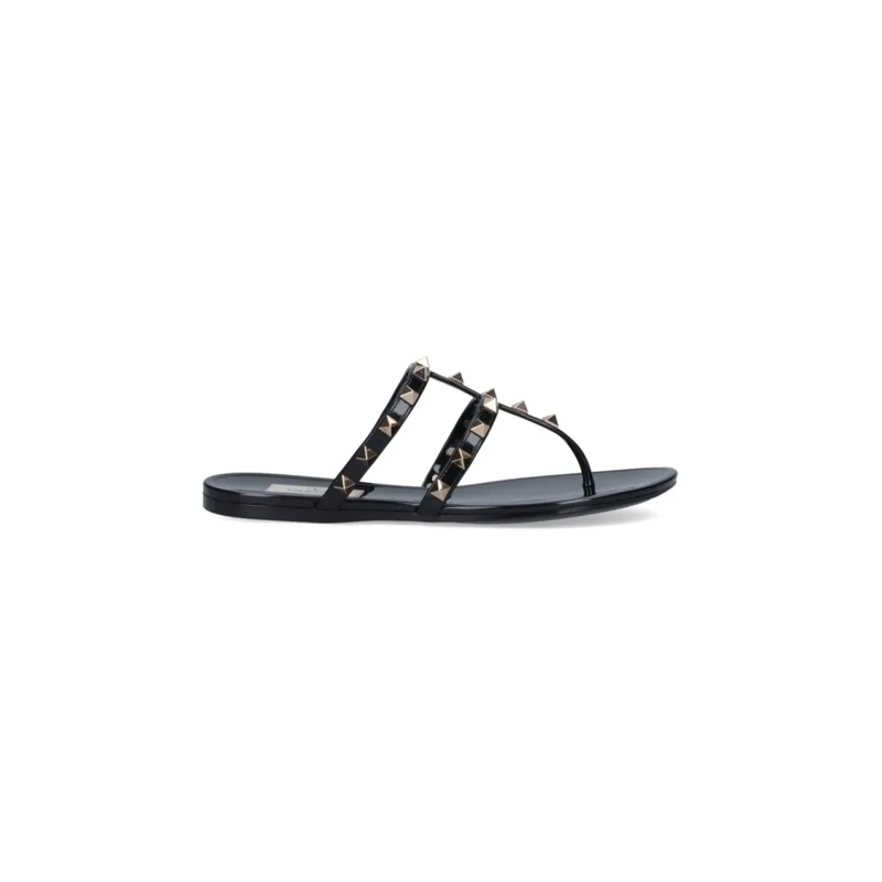 Valentino Garavani Sandalen 'Roman Studs' Sandals – Black Black