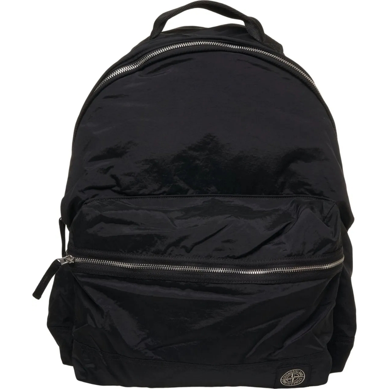 Stone Island Rucksack Backpack with logo detail schwarz