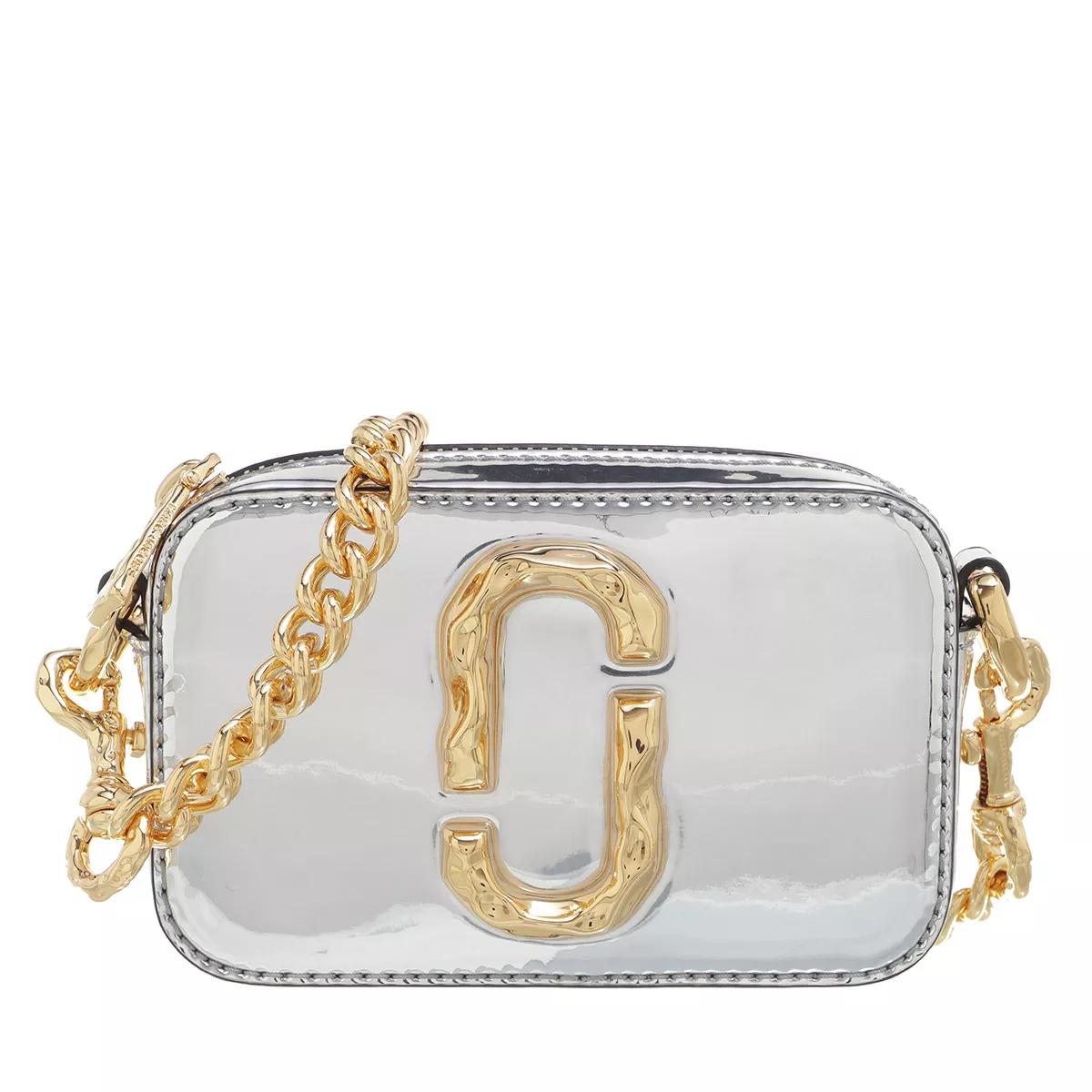 Marc Jacobs The Mini Snapshot Crossbody Silver Micro Bag