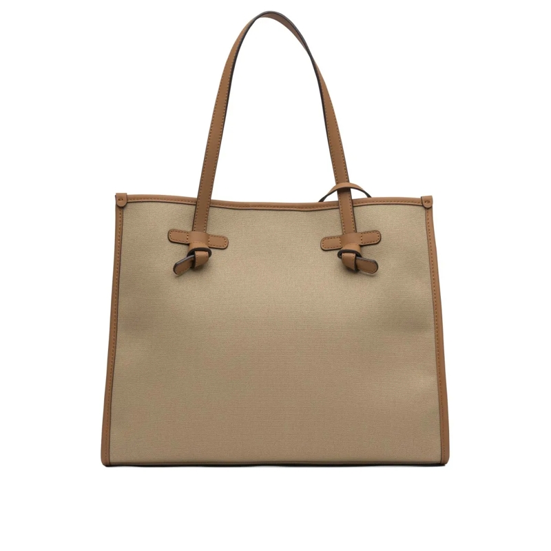 Gianni Chiarini Schultertasche Structured Shoulder Bag With Leather Accents Neutrals
