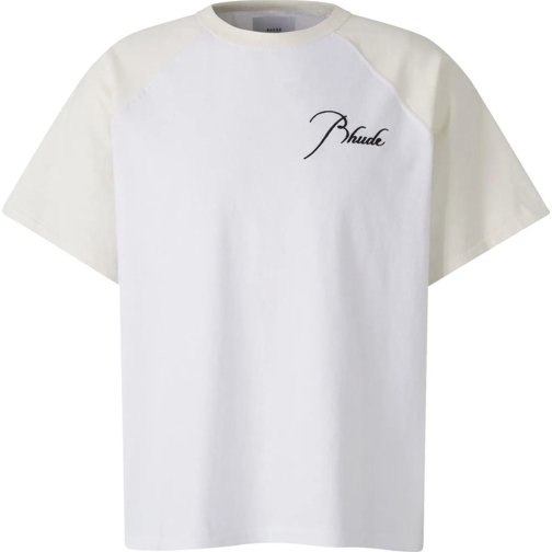 Rhude T-shirts Two-tone Baseball T-Shirt mehrfarbig