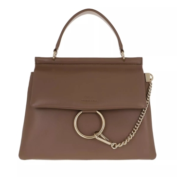 Chloe Faye Top Handle Bag Desert Taupe Leather — Blaise Ruby Loves