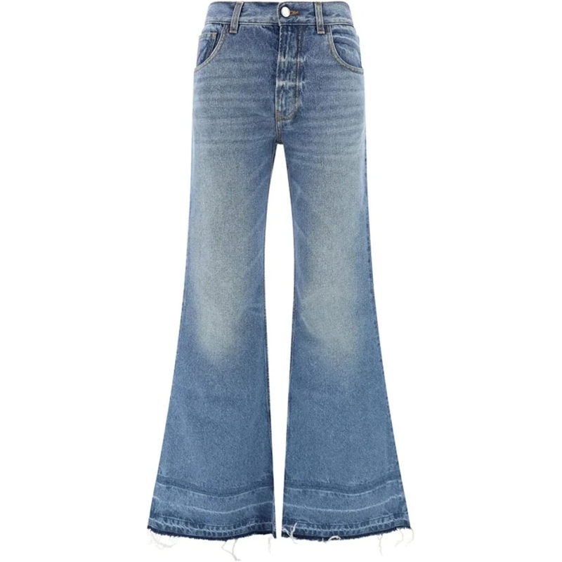 Chloé Jeans mit geradem Bein High-Waisted Bootcut Jeans Blue
