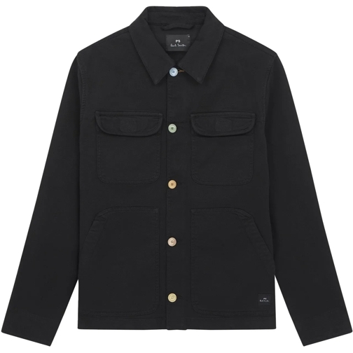 Paul Smith  Veste Worker noir Coton Boutons Contrast� M2R 021Z schwarz