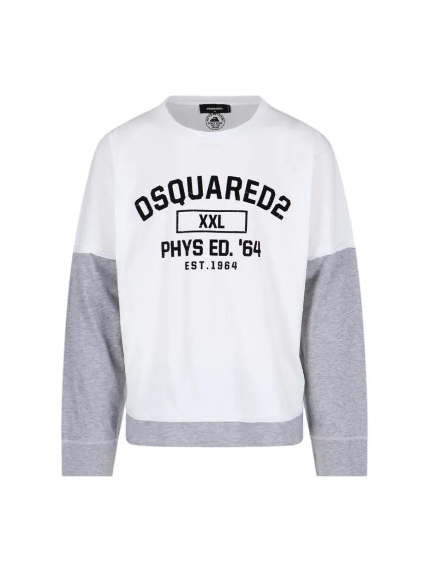 Thumbnail - Dsquared2 - Logo Print T-Shirt – White - Größe L - weiß