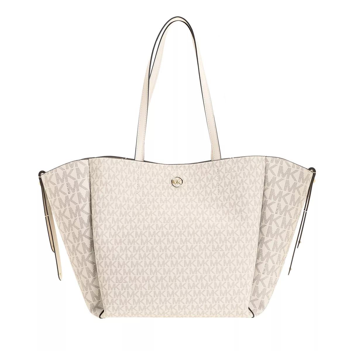 Large Michael Kors Cream Canvas Tote Bag 