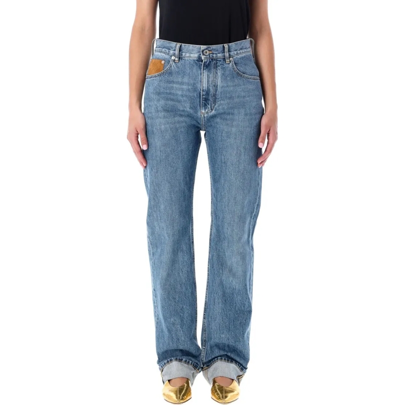 Bottega Veneta Jeans Straight-Leg Denim Jeans Blue