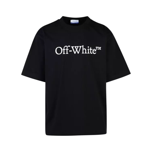 Off-White Big Bookish' Black Cotton T-Shirt Black 