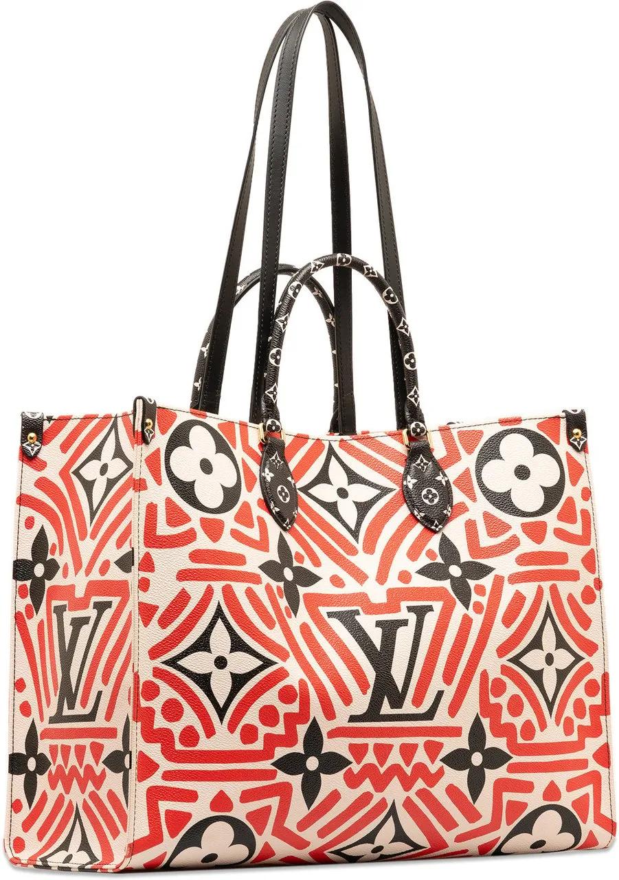 Louis Vuitton Shoppers Monogram Giant Crafty Onthego GM in rood