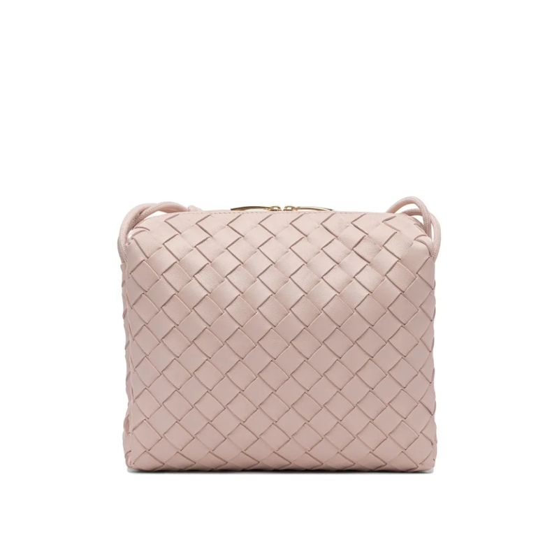 Bottega Veneta Schultertasche Lamb Leather Crossbody Bag Neutrals