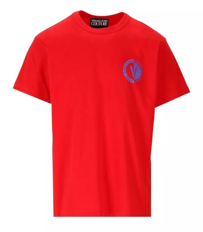 Red and white versace hot sale shirt