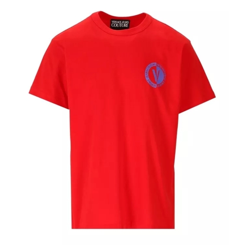 Versace Jeans Couture V-Emblem Red T-Shirt Red 