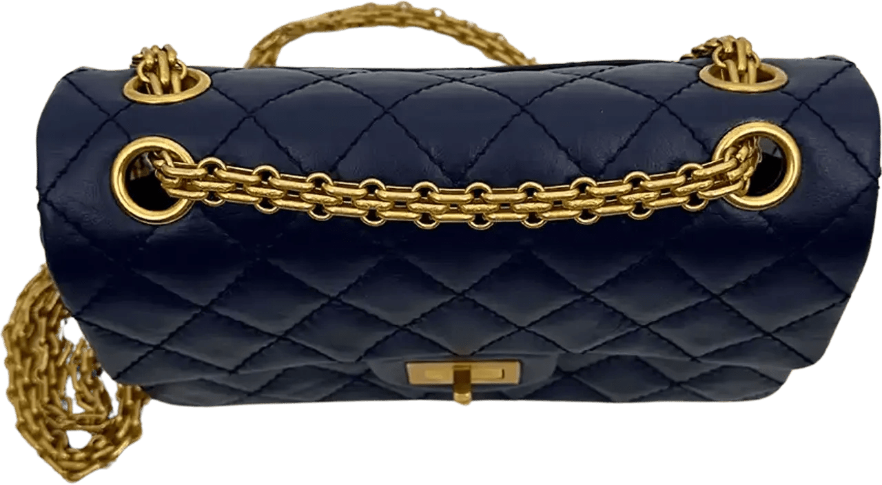 Thumbnail - Chanel Hobo Bags - Chanel 2.55 Mini Bag calfskin in vintage look dark - Gr. unisize - in Blau - für Damen